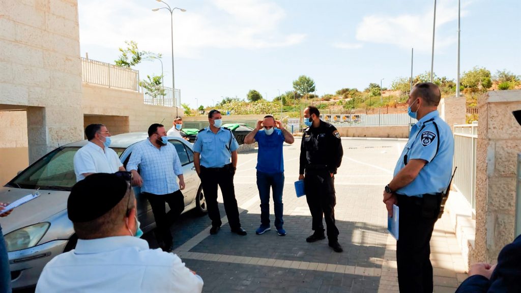 סיור בכירים ממשטרת בית שמש ברמה ג'